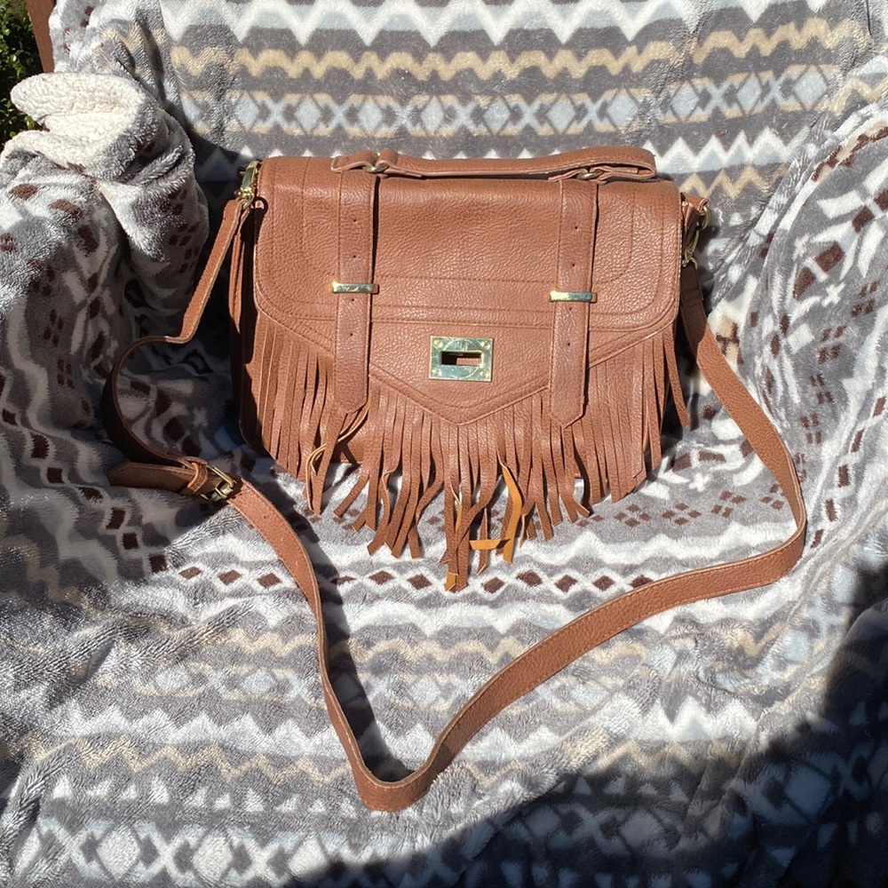 Steve Madden Turn Lock Fringe Purse